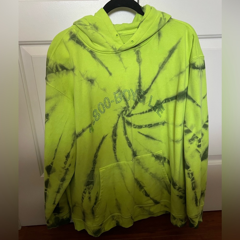 Boys Lie 1 800 Neon Green Remix Hoodie